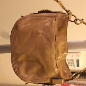 Leather coach bag